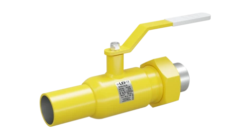 Кран шаровый LD КШЦК Gas 050.040.Н/П.02. (приварка/штуцер) стальной ст.20 Ду50 Ру40 МПа в Москве